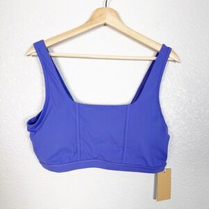 POPFLEX NWT Corset Bra Women's Size 2X Blue Iris Sports Active Athletic